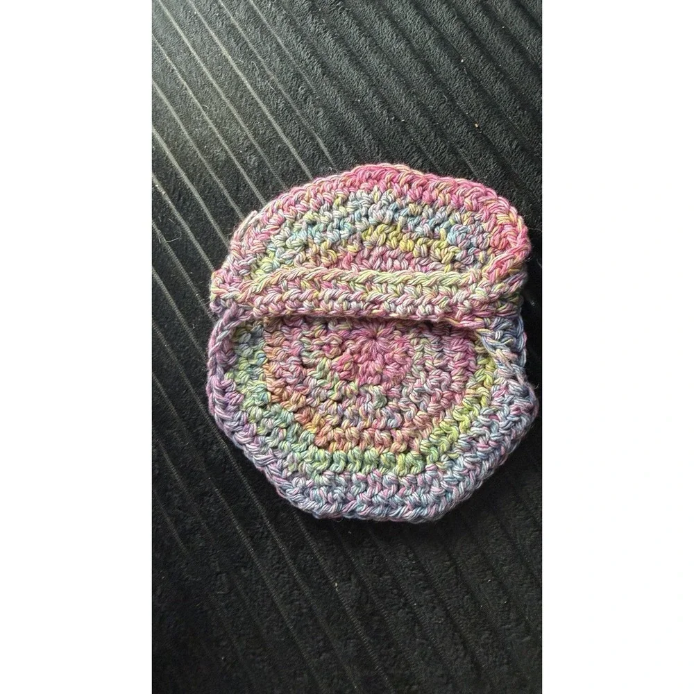 Handmade Crochet Spiral Cotton Face Scrubby Spa Washcloth Reusable 5.5 Inch